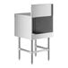 A silver rectangular stainless steel Regency underbar drainboard.