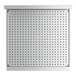 A white stainless steel Regency underbar drainboard with holes in it.