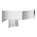 A white metal Regency Spec Line 90-degree angle inside corner underbar filler.