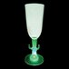 A 7 oz. plastic wine glass with a cactus stem and green LED light.