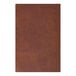 A close-up of a brown leather H. Risch, Inc. menu cover.