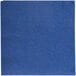 A navy blue Hoffmaster paper napkin.