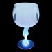 A customizable plastic guitar stem goblet with a blue LED light on it.