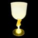 A customizable yellow plastic guitar stem goblet with a yellow LED light inside.