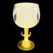 A customizable yellow plastic cactus stem goblet with a yellow LED light.