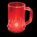 A red plastic mug with a light on it.