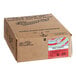 A brown box with a red and blue label for Original Slushie Company Cherry Carbonated Slushy Concentrate.
