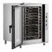 A Cooking Performance Group electric combi oven with the door open.