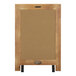A Flash Furniture wooden chalkboard with a torched wood frame and brown board.