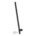 A black rectangular Flash Furniture tabletop chalkboard with metal scrolled legs.