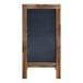 A blackboard with a wooden frame.