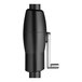 A black plastic container for a Lancaster Table & Seating umbrella pole shell.