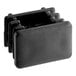 A black plastic rectangular glide for Lancaster Table & Seating crank lift umbrellas.