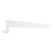 A white plastic Avantco Refrigeration bottom shelf bracket.