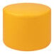 A yellow round Flash Furniture Nicholas ottoman.