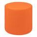 A Flash Furniture orange flexible circle ottoman.