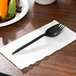 Choice Medium Weight Black Plastic Spork - 1000/Case Main Thumbnail 2