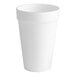 A close-up of a white Dart styrofoam cup.