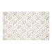 A white background with a white and gold floral pattern.