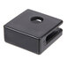 A black square plastic grid mounting bracket kit.