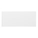 A white rectangular object on a white background.