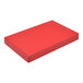 A red rectangular box on a white background.