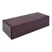 A rectangular maroon candy box with a white background.