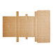 A corrugated cardboard box for two 1 lb. candy boxes with a lid.