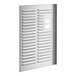 A stainless steel Grindmaster Cecilware 2-hole side panel with a grid pattern.