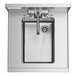 A Regency stainless steel underbar hand sink with a faucet.