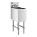 A Regency stainless steel underbar sink with a faucet.