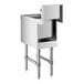 A Regency stainless steel underbar hand sink with faucet.