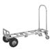 A silver Wesco Spartan senior aluminum convertible hand truck with black wheels.