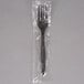 Visions Individually Wrapped Black Heavy Weight Plastic Fork - 1000/Case