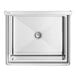 A Regency stainless steel sink with one bowl and a drain.