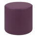 A purple round Flash Furniture Nicholas ottoman.