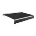 An Awntech black retractable patio awning with protective hood.