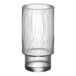 A clear Acopa highball glass with a vertical design.