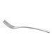 An Acopa Lore stainless steel salad fork with a silver handle and four prongs.