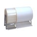 A Bulman Paper Reel Holder with a roll of white paper on it.