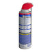 A close-up of a can of WD-40 Specialist Fast-Acting Penetrant Spray with a red and white label and an 8" E-Z Reach Flexible Straw.