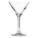 An Arcoroc Romeo clear martini glass with a stem.