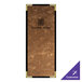 A brown brushed metallic menu cover with the words "Divine Wine" on it.