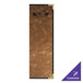 A brown rectangular H. Risch, Inc. menu cover with black text on it.