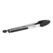 Choice 12" Silicone Tip Locking Tongs with black non-slip grip handles.