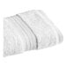 A close-up of a white towel.