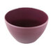 An Elite Global Solutions purple melamine bowl with a reactive glaze.