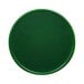 A green circle with a white background.