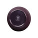 A purple melamine bowl with a black rim.