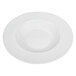 A white bowl with a white background.